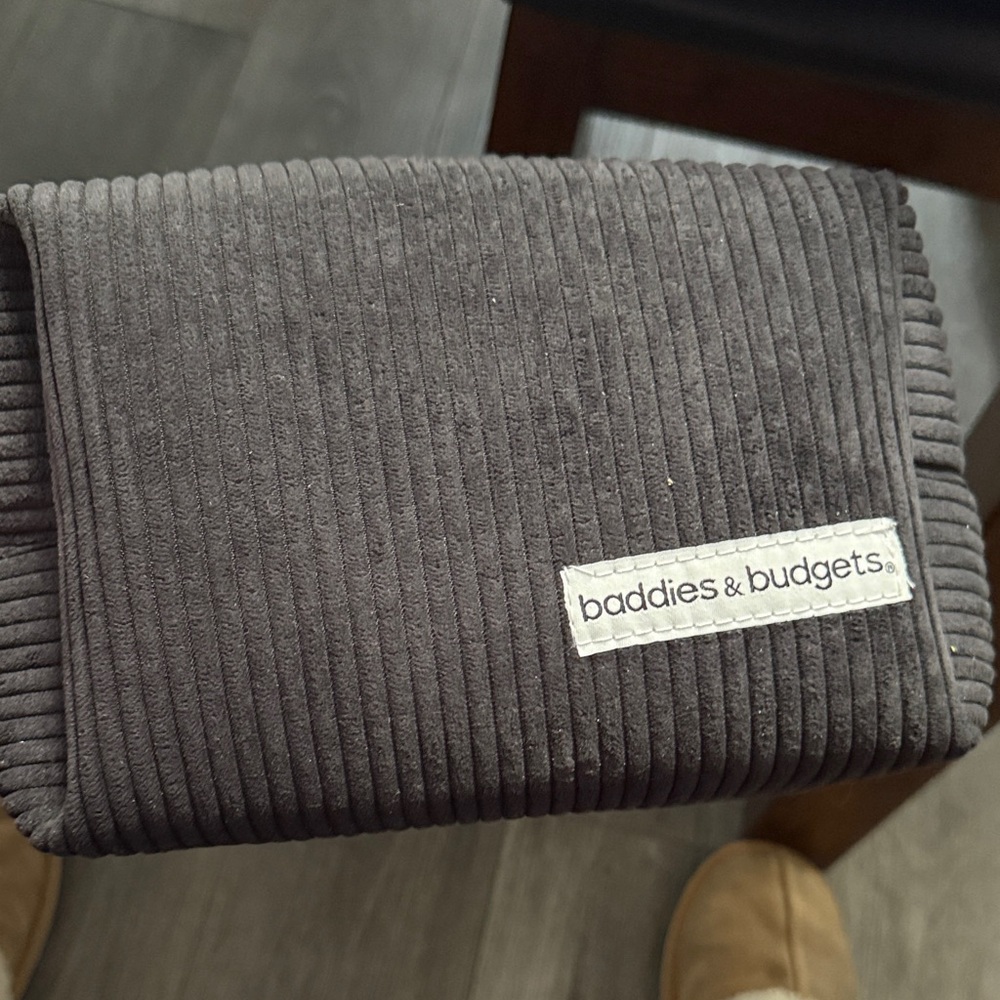 Baddies & Budgets Corduroy Pouch - Black